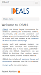 Mobile Screenshot of ideals.illinois.edu