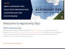 Tablet Screenshot of agronomyday.cropsci.illinois.edu