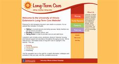 Desktop Screenshot of longtermcare.illinois.edu