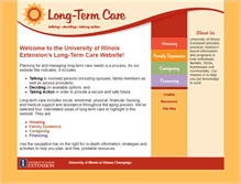Tablet Screenshot of longtermcare.illinois.edu