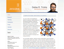 Tablet Screenshot of dtrinkle.matse.illinois.edu