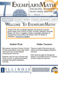 Mobile Screenshot of exemplarymath.mste.illinois.edu