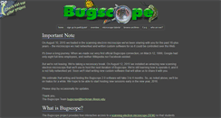 Desktop Screenshot of bugscope.beckman.illinois.edu