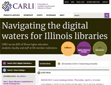 Tablet Screenshot of carli.illinois.edu