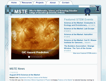Tablet Screenshot of mste.illinois.edu