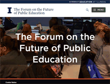 Tablet Screenshot of forum.illinois.edu