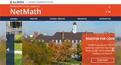 Desktop Screenshot of netmath.illinois.edu