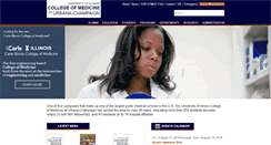 Desktop Screenshot of med.illinois.edu